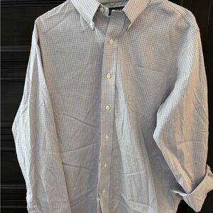 Ralph Lauren Blue and White Checkered Shirt